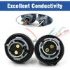 YSY 2PCS BAY15D 1157 2057 2357 7528 Metal Socket/Connector/Base w/Pigtail Wiring Harness Compatible with Turn Signal, Brake/Tail Lights or LED Bulbs