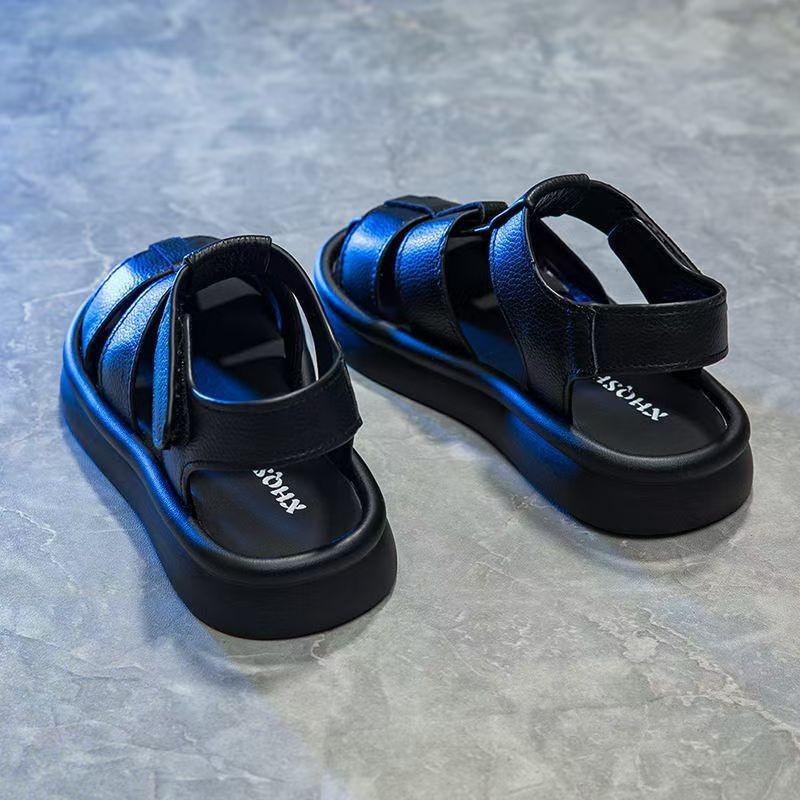Leather Boys Bag Head Sandals Summer New Children's Sandals Summer Boys Sports Soft-soled Girls Shoes
