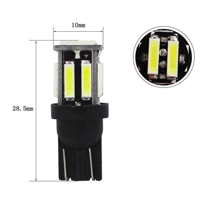 1 Ζεύγος Φώτα LED Αυτοκινήτου T10 7020 10smd Υψηλής Φωτεινότητας Λαμπτήρες Πορείας Φώτα Θέσης Φώτα Ανάγνωσης Πινακίδας Κυκλοφορίας