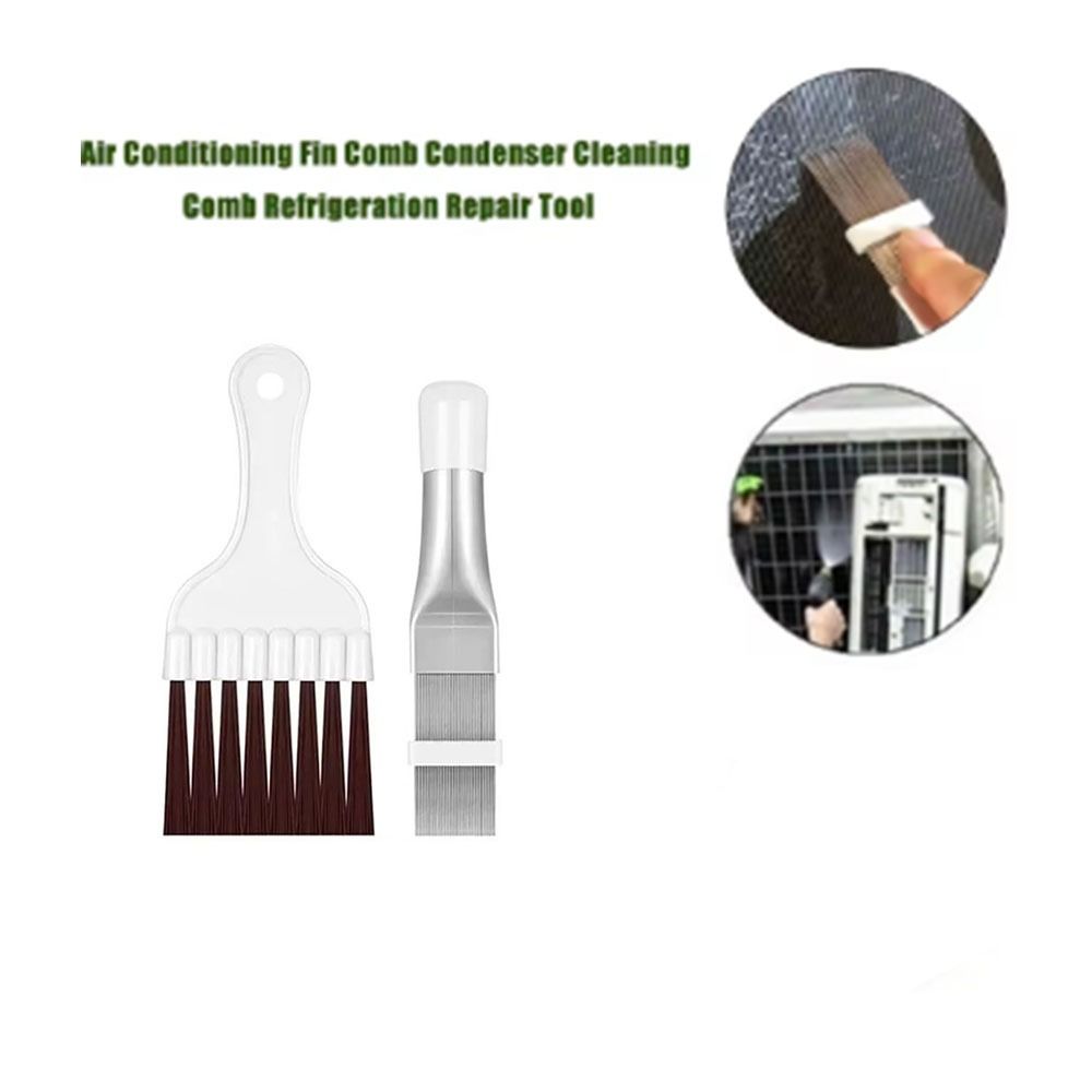 2Pcs/Set Fin Comb AC Fin Cleaning Brush Cleaning Brush Coil Comb Clean Tools  Condenser Cleaning