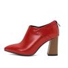 Spring Autumn New Women Pump High Heel Unisex Oxford Vintage Fetish Pointed Toe Zip Pumps Party Shoes Plus Size 32-46 Black Red