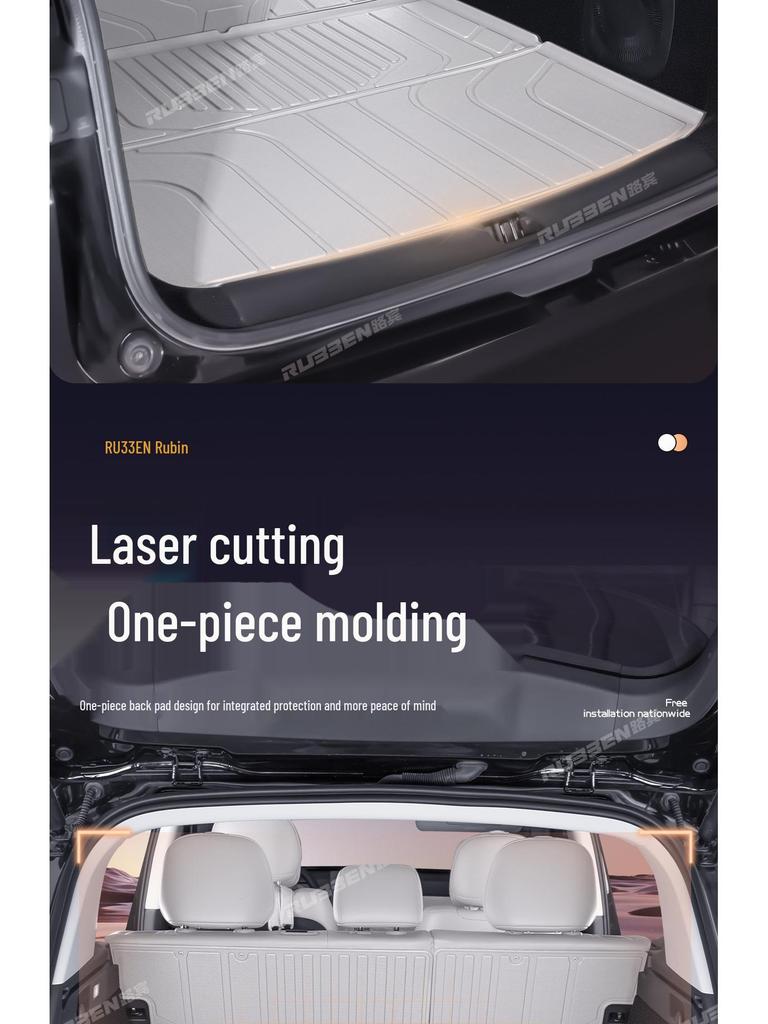 XPeng G7 Trunk & Interior TPE Floor Mats – Compatible with 25 Models, Semi-Enclosed, 24 Interior Modification Accessories