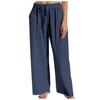 Fashion Women's Solid Color Loose And Comfortable Pocket Leisure Time Trousers