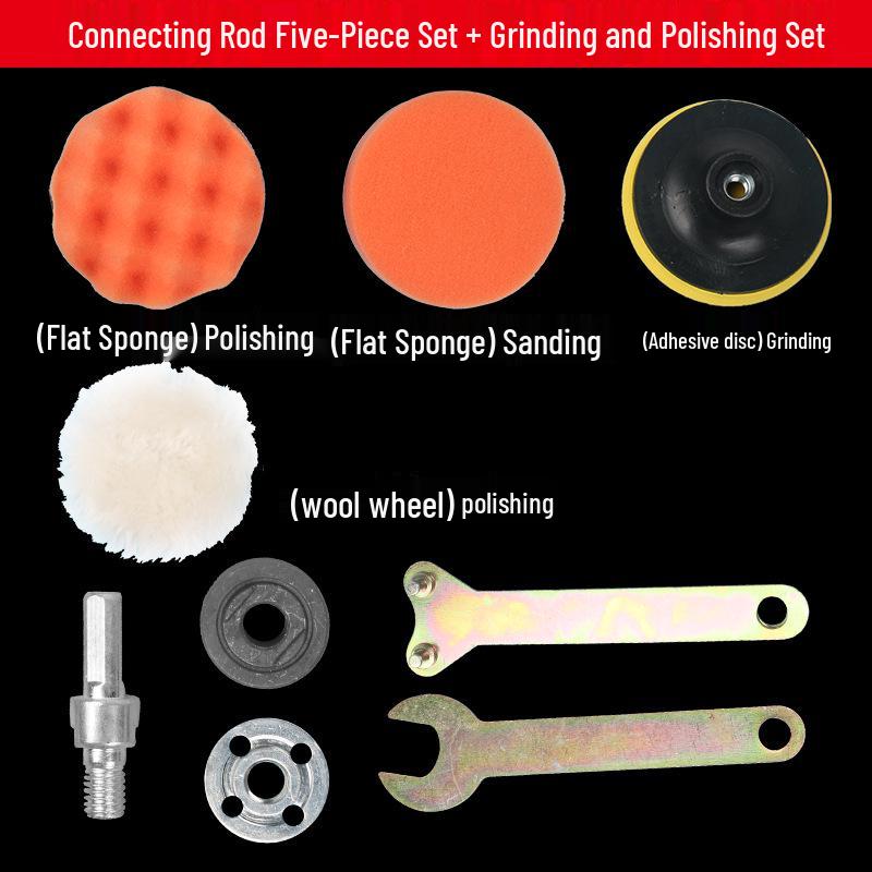 Angle Grinder Adapter Kit for Electric Drills: Saw Blade, Cutting Disc & Polishing Accessories