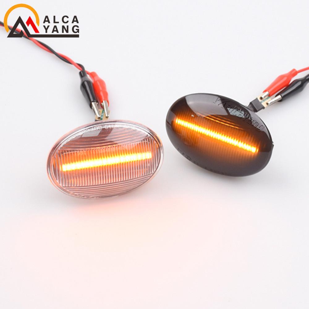 2 Pieces for MINI Cooper R55 R56 R57 R58 R59 CL-R56-LSM-SM Led Dynamic Side Marker Turn Signal Light Sequential Blinker Light