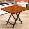 Portable Foldable Dining Table for Small Spaces - Square or Round Options for Apartments or Rental Rooms