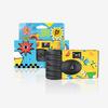 Memphis Black & White Disposable Film Camera - 18 Shots, Customizable LOGO, Illustration Design