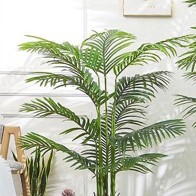 65cm 12Heads Large Artificial Palm Tree Tropical Plants Fake Palm Leaves Plastic Monstera Branch For Home Wedding Party Decor
