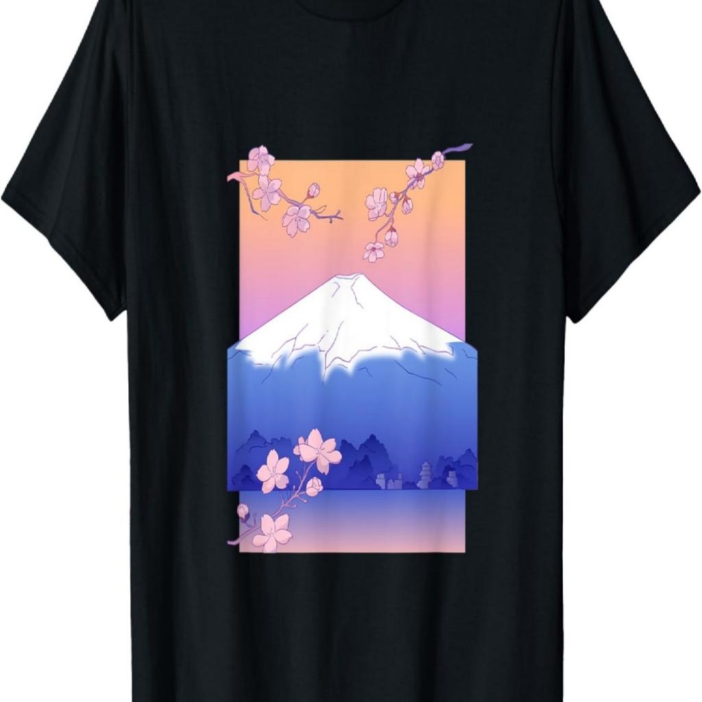 Snow Mountain Cherry Blossom T-Shirt