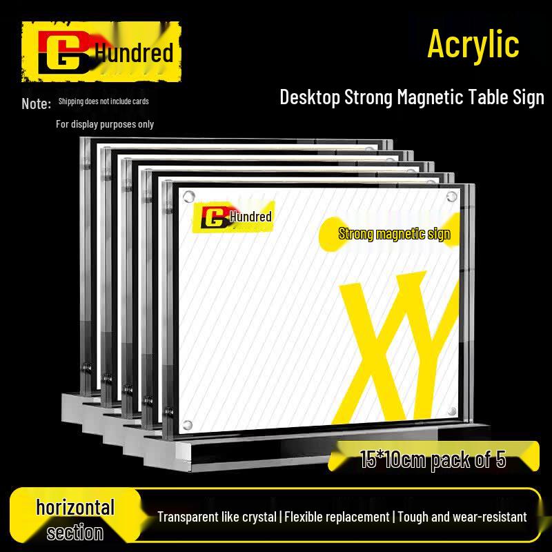 BAIGE Acrylic Desktop Sign Holder