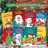 Non-Toxic Kids Christmas Coloring Book Puzzle Cartoon Painting Coloring Book Holiday Party Theme Christmas Puzzle Coloring Book Toy Gift