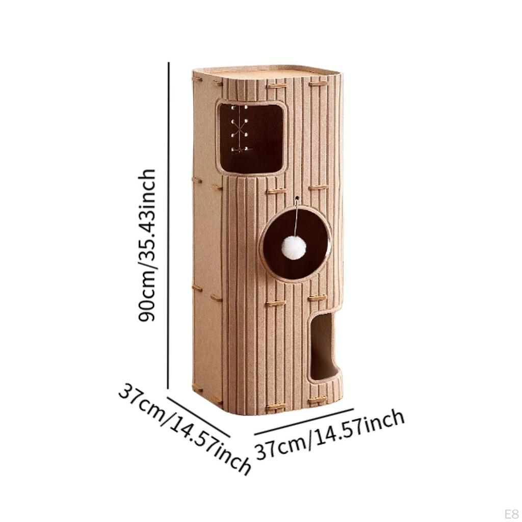 Legowisko dla kota z drzewkiem do wspinaczki i drapakiem dla wielu kotów