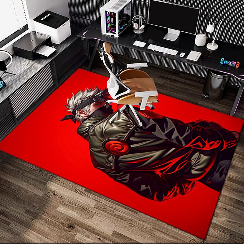 1pc Area Rug Appropriate for Office, naruto Carpet, Versatile Printed Chair Rug, Durable Home Sofa Carpet