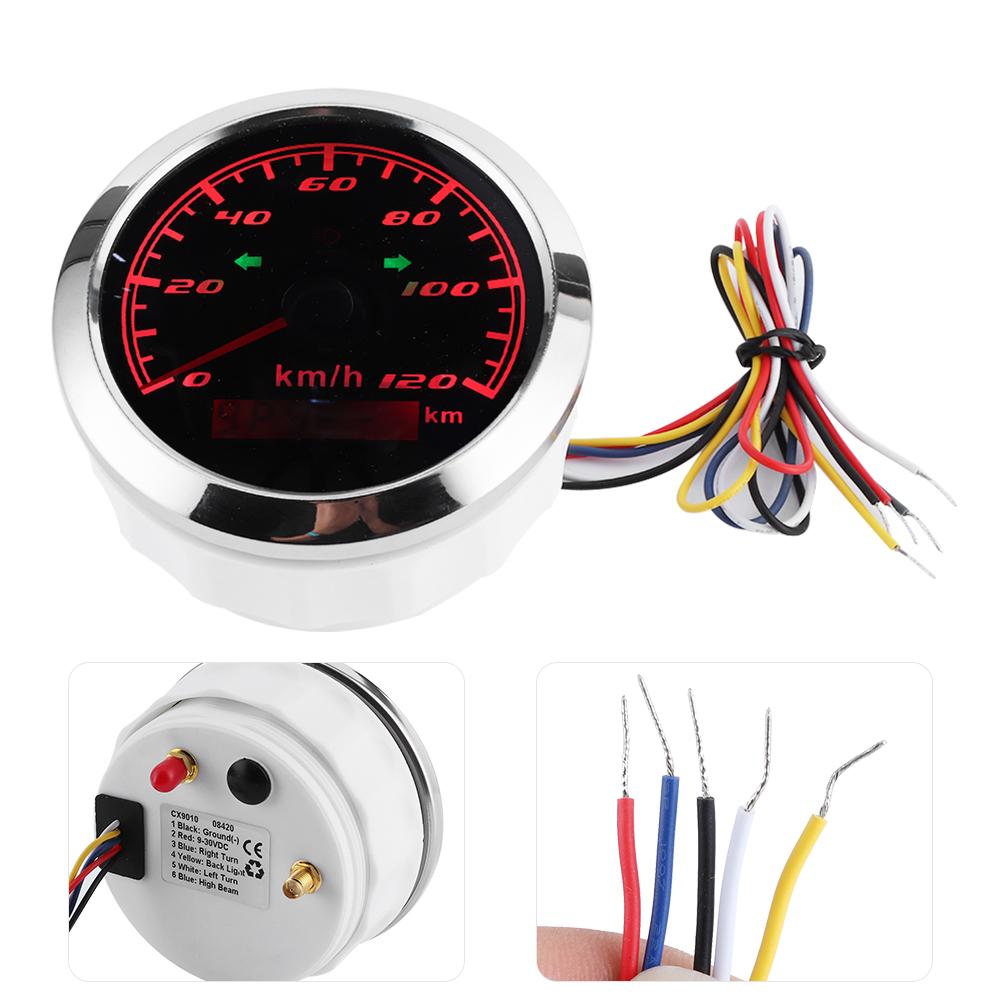 932V 3.3in GPS Speedometer 120Km H IP67 Waterproof AntiFog Gauge for Car Motorcycle