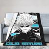 Jujutsu Kaisen Der Geehrte Flanelldecke Frühling Warme Überwurfdecke für Kinder Sofa Stuhl Street Trend Tagesdecke Bettbezug