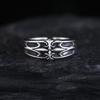 Iris Personalized Thai Silver Men's Cross Ring - High-End Index or Pinky Ring