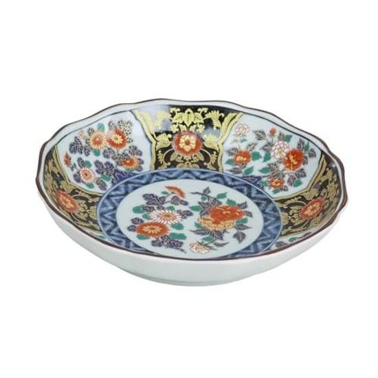 Old Imari Style Octagonal Plate 1 Piece Sometsuke Gold Decoration Luxurious Gorgeous Arita Ware Made Japan