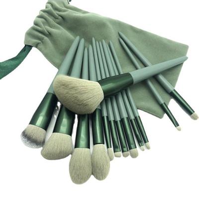 New Four Seasons Green 13-Piece Makeup Brush Set, Super Soft Eyeliner Brush Beauty Tools.
