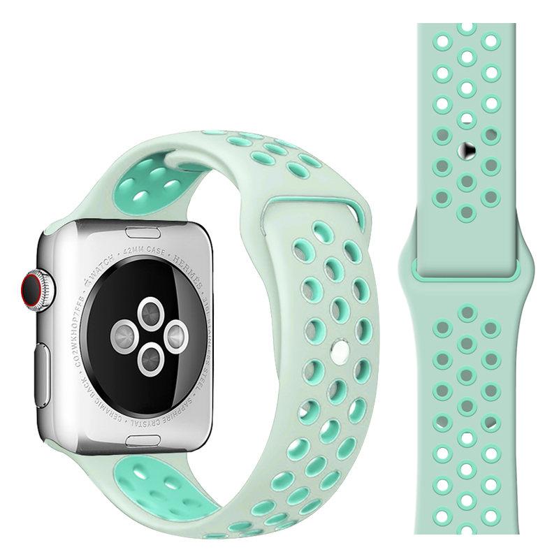 Sport Strap For Watch band iwatch band 42mm 38 40 44mm σιλικόνης λουράκι ρολόι βραχιόλι correa apple ρολόι 5 4 3 2 1