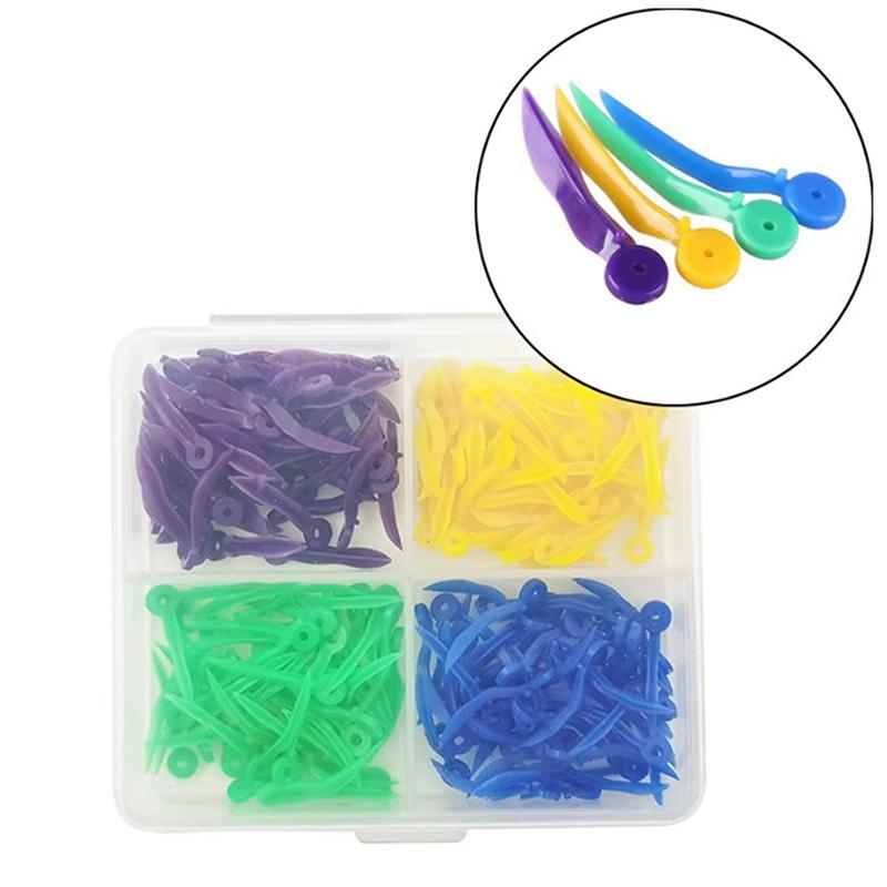 

Стоматологический пластиковый клин 4 размера 200 шт./кор. одноразовый пластиковый зубной клин с круглым отверстием на конце аксессуары для ухода за полостью рта