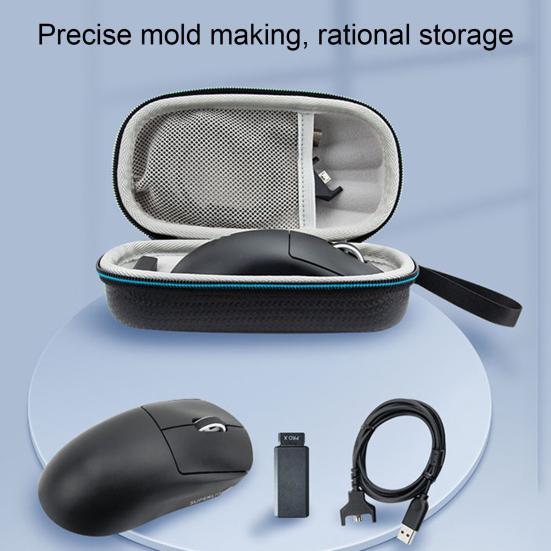 Pouzdro na bezdrátovou myš pro Logitech GPW 1/2 EVA Pevná skořepina Nárazuvzdorné Zip Organizér na herní myš Cestovní taška Ochranný obal