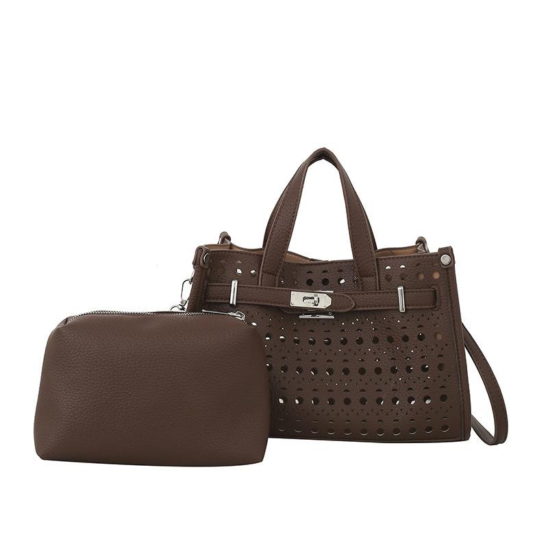Premium Hollow Handbag Bag Women's New Fashion Versatile Shoulder Messenger Bag Commuter Tote Bag