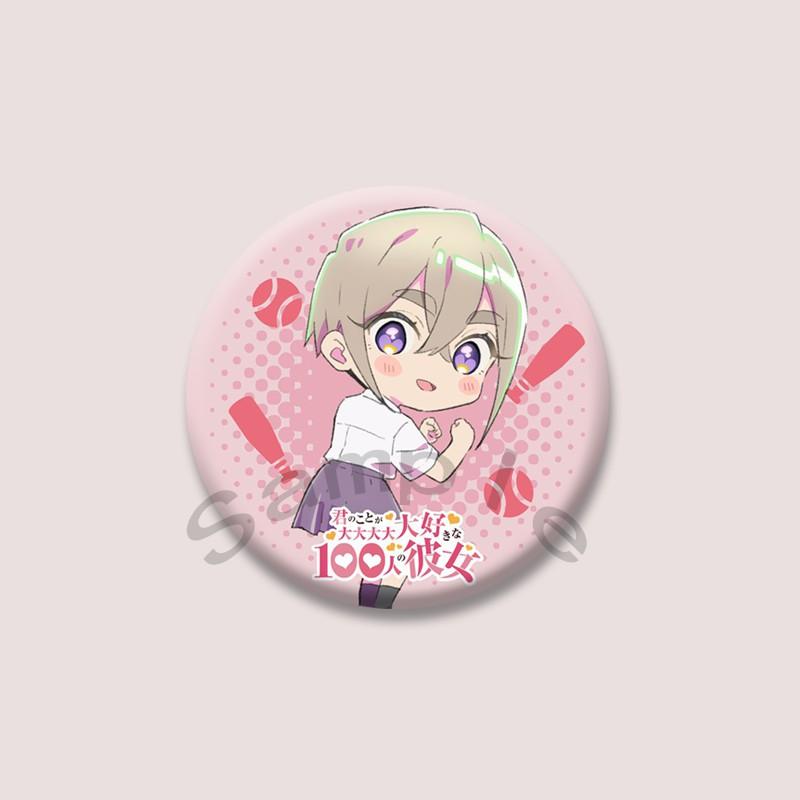 The 100 Girlfriends Who Really Love You Anime Brooches Cartoon Figure Nano Eiai Karane Inda Badges Bag Hat Clothes Button Pins