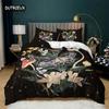 Butterfly Duvet Cover Europe Geometric Moth Bedding Set Queen Size For Kids Boys Girls Teens Mystic Fantasy Room Dorm Decorative