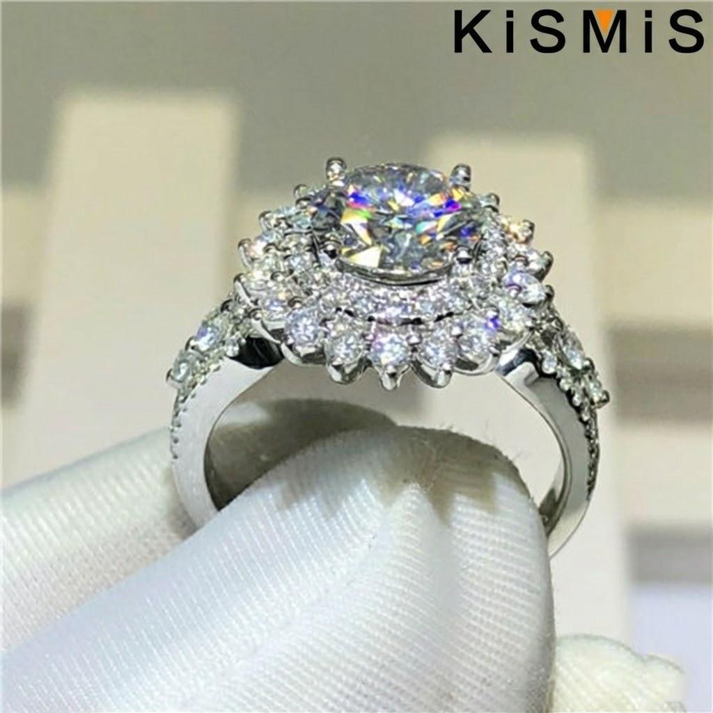 

Elegant Silver Ring for Women Natural Gemstone Jewelry Accessories Romantic Gift for Girlfriend Birthday Party