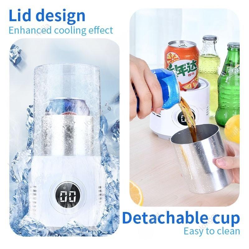 320ml Multi Functional Electric Water Cup Home&Office Water Coolers Quick Refrigeration Cup Mini Ice Maker
