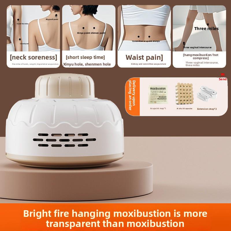 Smokeless Moxibustion Jar Portable Moxa Box For Home Use, Abdominal Navel Therapy, Cold Uterus Relief, Yang Support, Full-Body