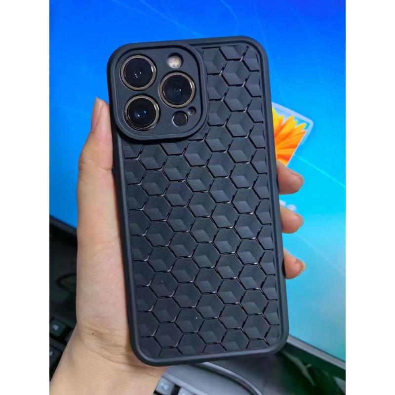 Honeycomb Hole Apple 15/14/13 Pro Max Phone Case 12 Soft and 11 Fine Hole Breathable Protective Case