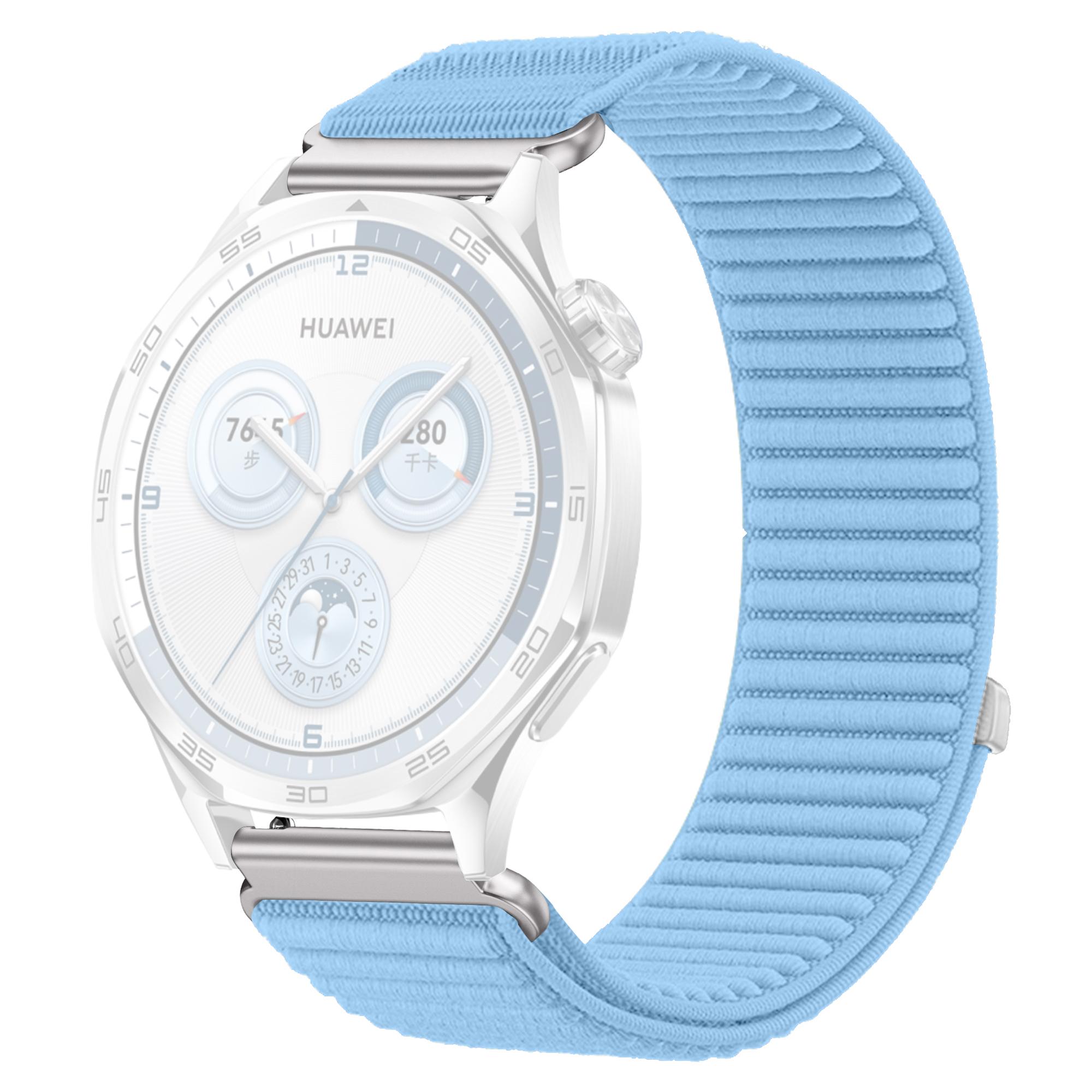 

Для Huawei Watch GT 5 46мм Ремінець 22мм Нейлоновий плетений ремінець для годинника на липучці J