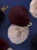ITSBAG FOX FUR POMPOM 2 BALL Charm 2 Color