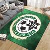 Maccabi Haifa Art Flanellen Bedrukte Vloerkleed, Woonkamer & Slaapkamer Sofa Decoratie, Antislip Speel Flanellen Vloermat voor Speelkamer