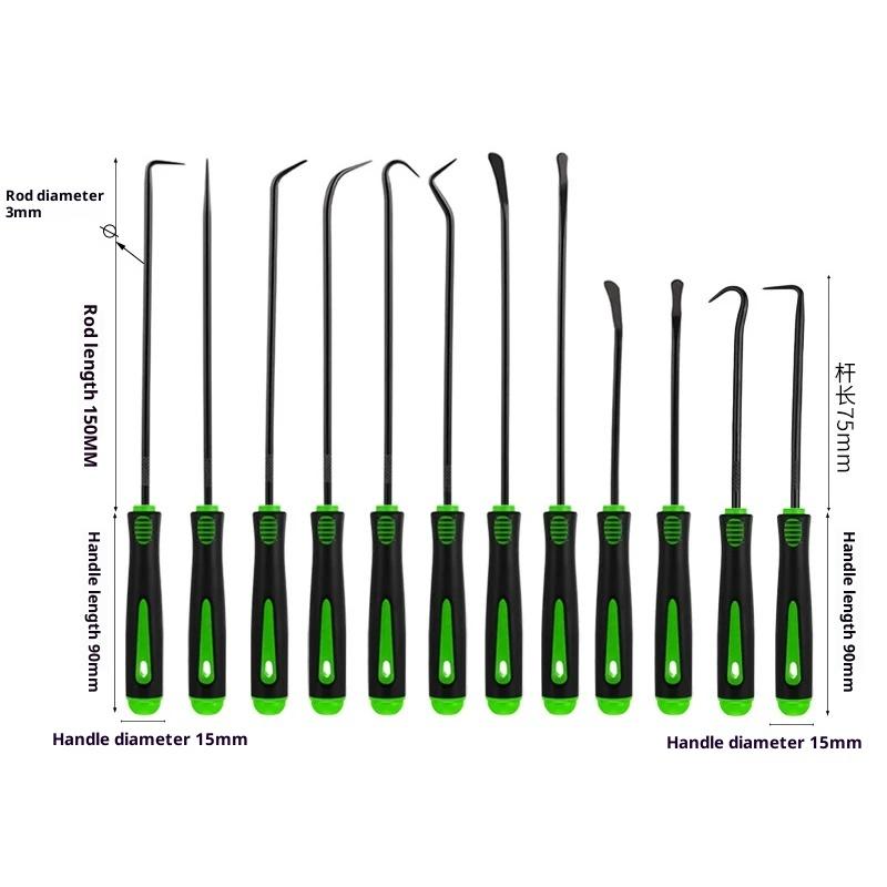 4-12 Pcs Precision Car Oil Seal Screwdriver Set O-Ring Gasket Puller Removal Tool Pick Hook Durable Tool