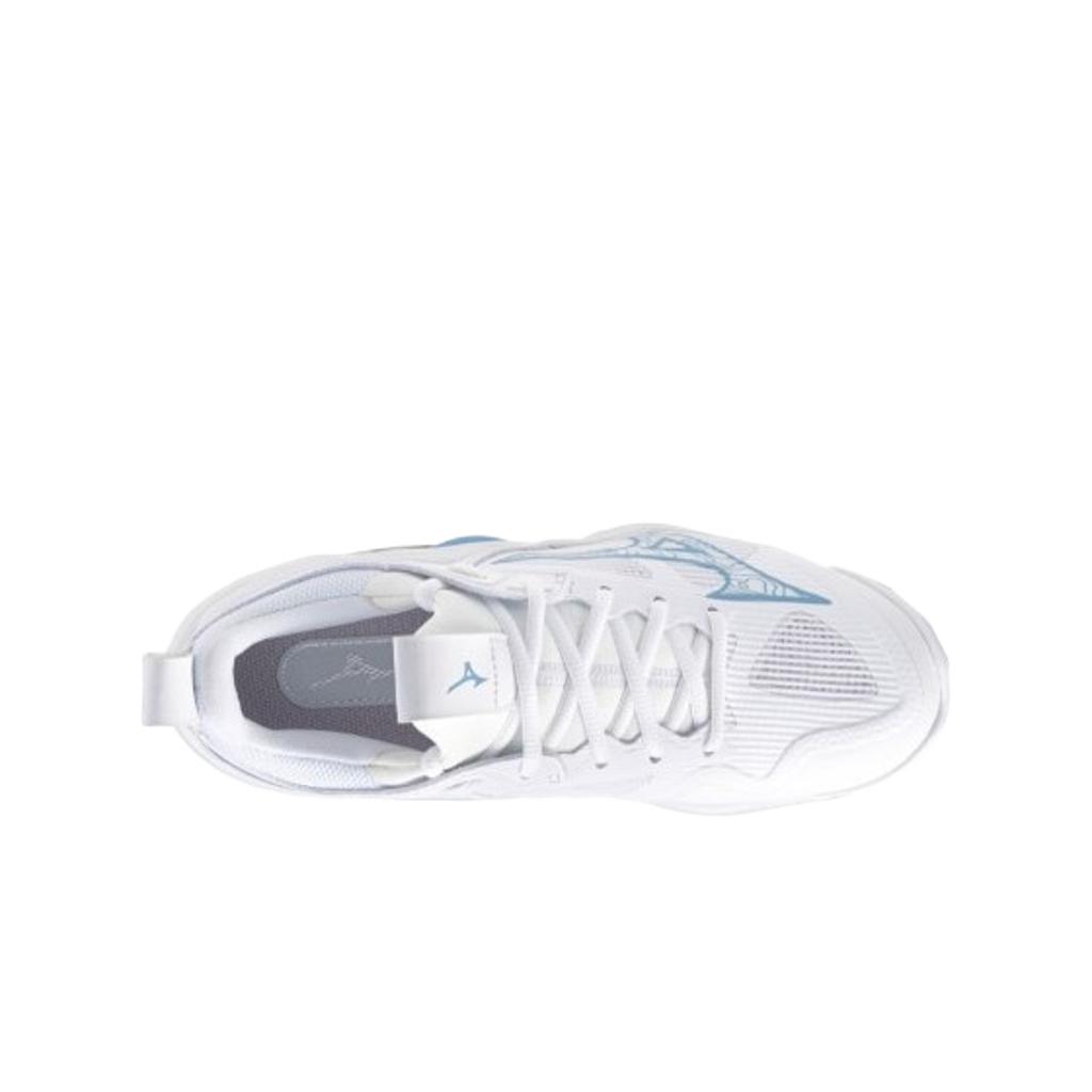 Mizuno Wave Momentum 3 Dämpfung Strapazierfähig Niedrig geschnitten Trainingsschuhe Unisex Sneaker Weiß Blau V1GC231209