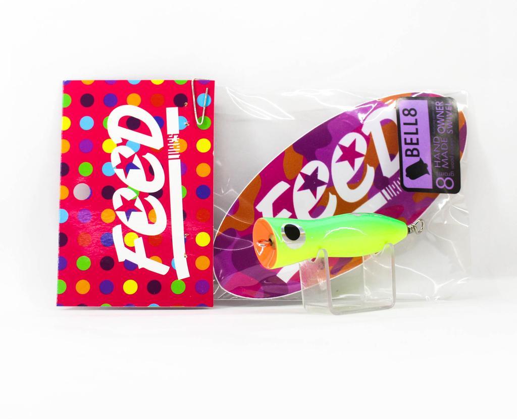 Feed Bell 8 Hand Made Wood Popper Floating Lure 8 grams 22 (6022)