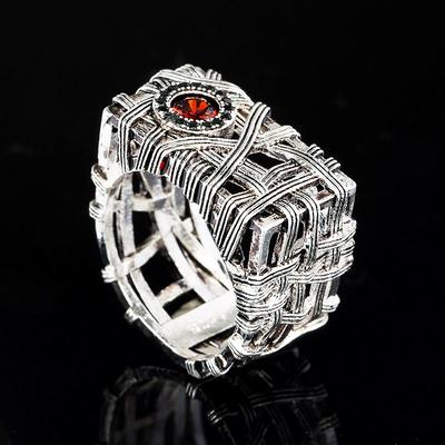 Pop Europe and  Retro Silver Ring Punk Gothic Ring Multi Style