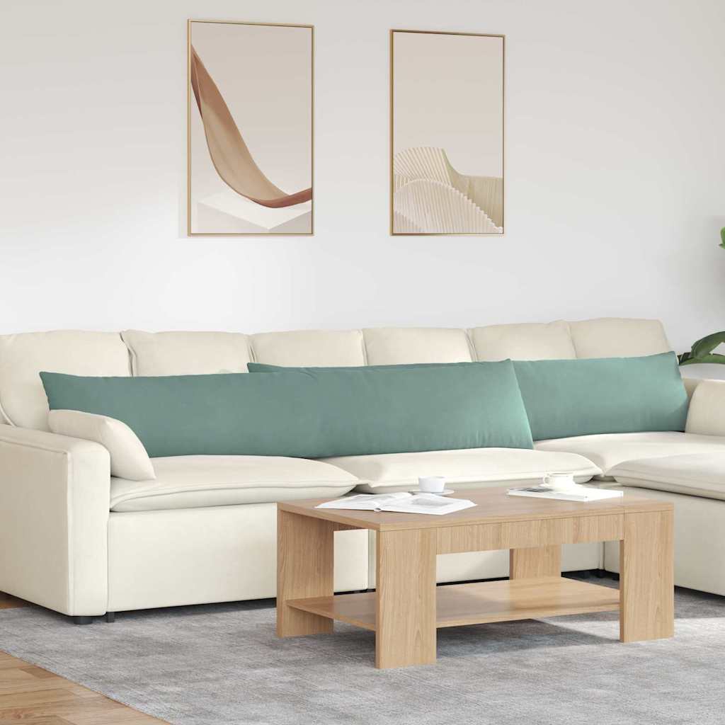 Sofa Cushions 2 Pieces Sea Green 200 X 40 Cm Cord Fabric
