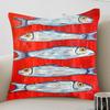 Federa Colorata Sardina Aragosta Granchio Pesce Oceano Toon Regalo Copricuscino Camera da Letto Casa Divano Sedia Seduta Decorazione Federa