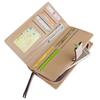Rose Gold Vegan Leather Women's Leaf Bi-fold Card Coin Holder Long Purse Clutch Wallet