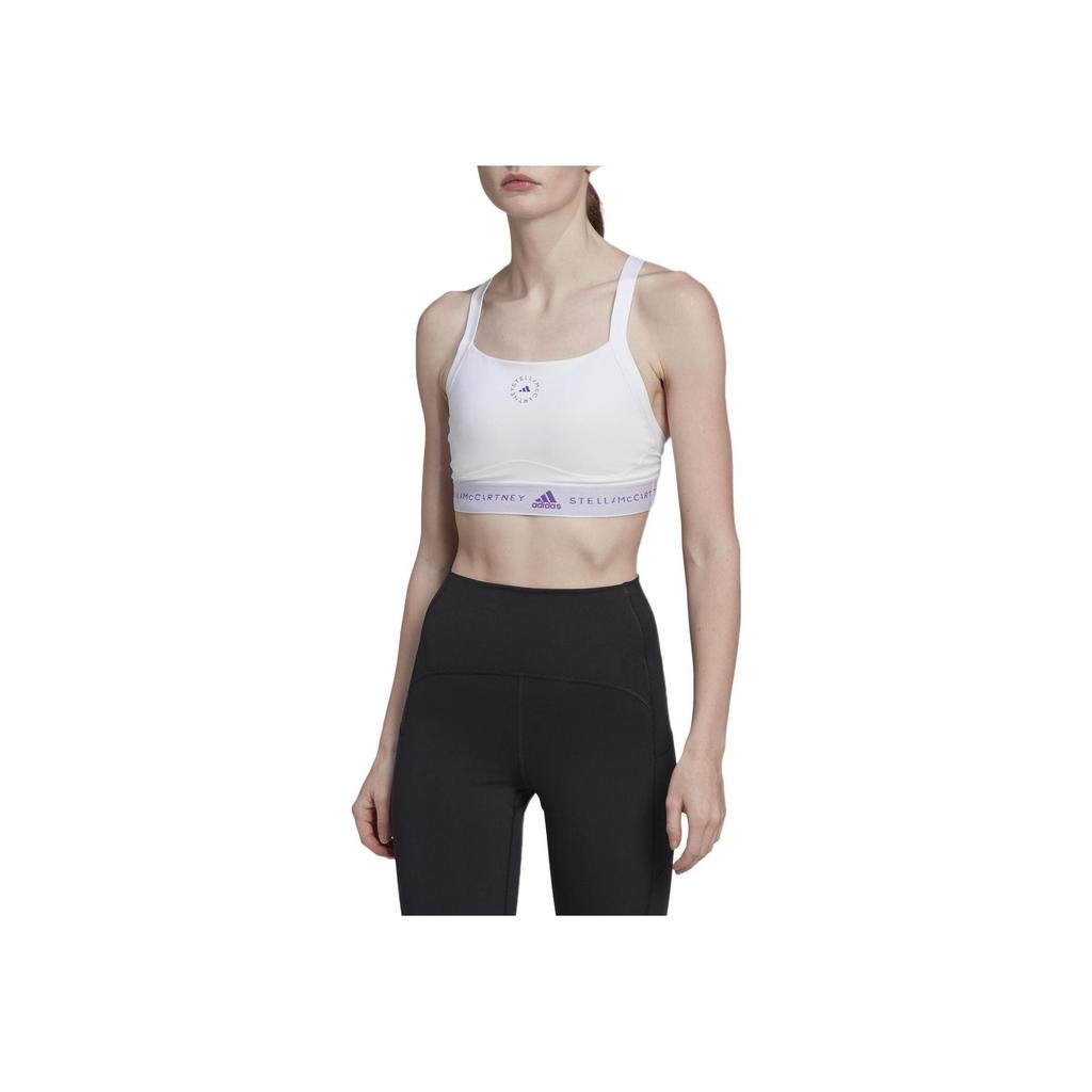 adidas X Stella Mccartney Orta Destek Düz Ayarlanabilir Askılı Spor Sütyeni Kadın Spor Sütyeni Beyaz HH7221