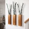 Wall-mounted Wood Wall Planter Handmade Hanging Flower Vase Modern Flower Holder  Living Room