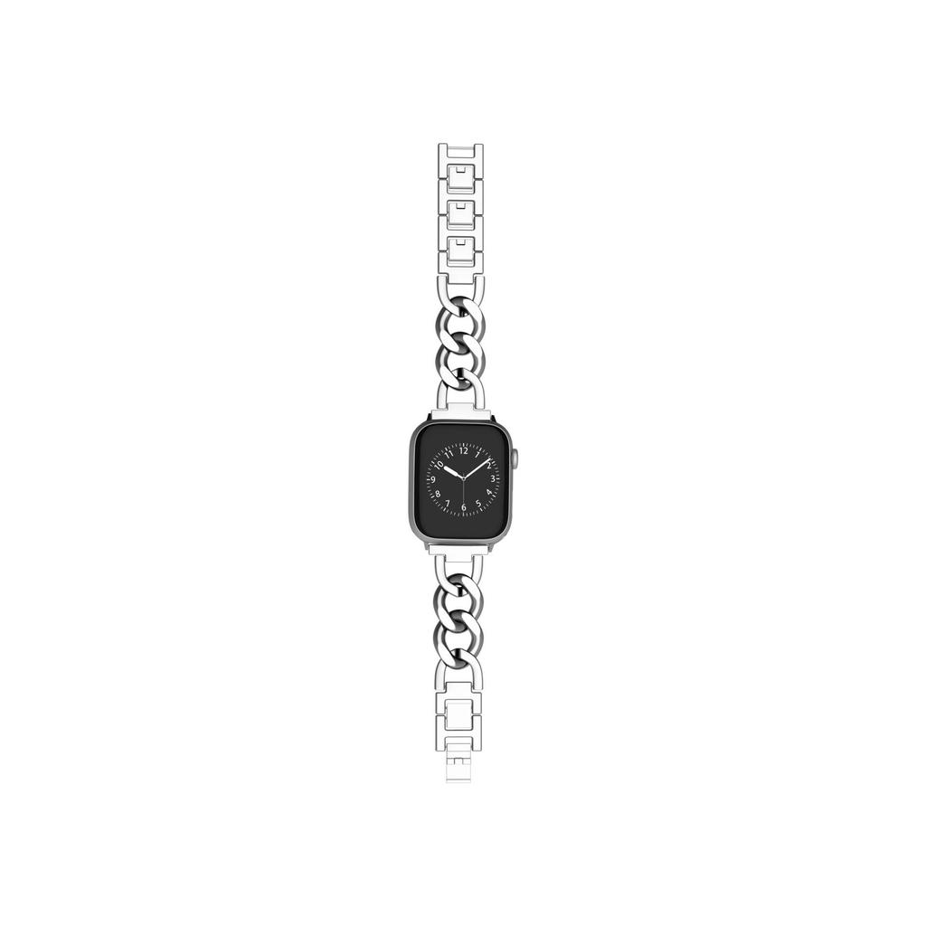 Umweltfreundliches Denim-Metallarmband für Apple Watch Series 1-10, Ultra, SE
