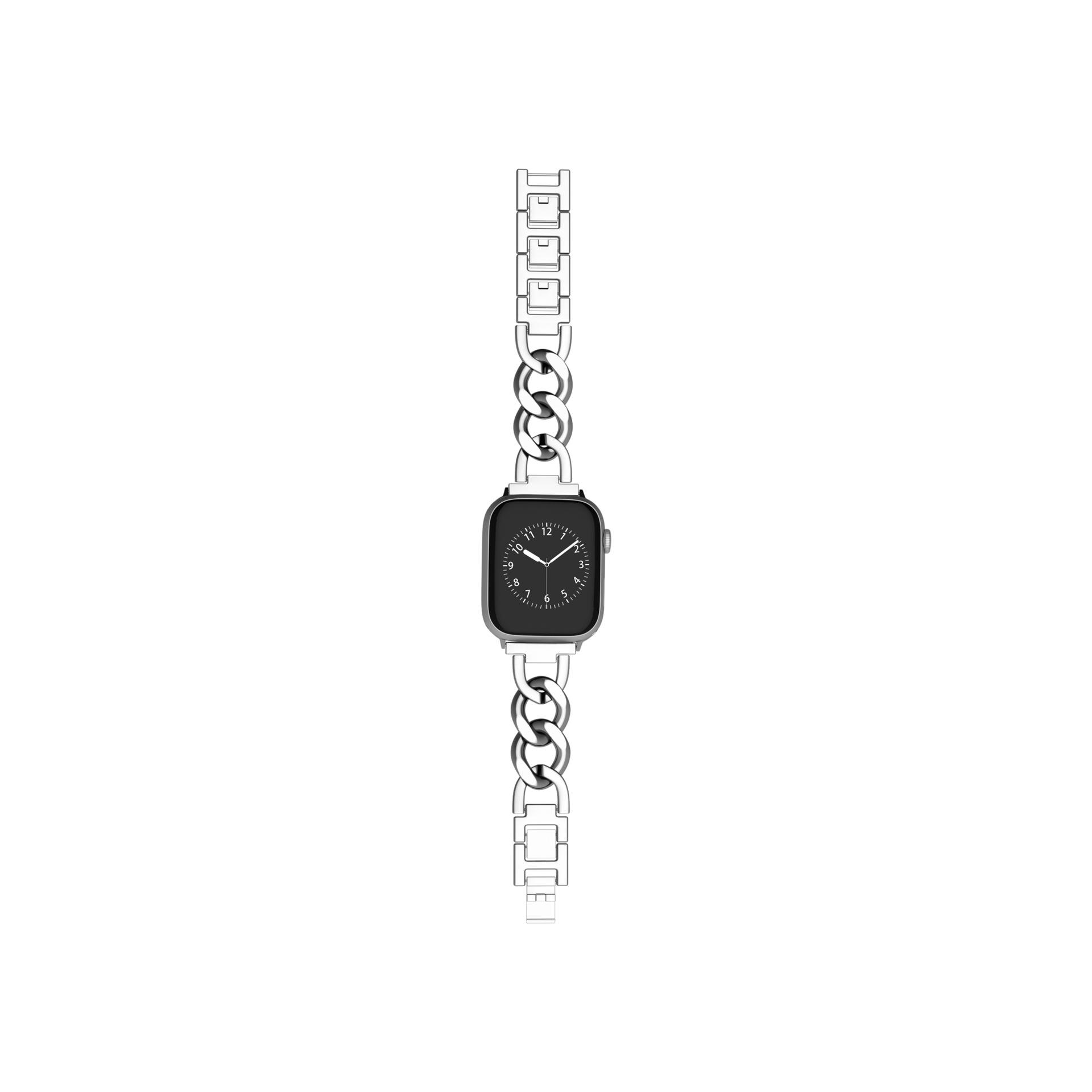 

Экологичный джинсовый металлический ремешок для Apple Watch Series 1-10, Ultra, SE 38-40-41mm/S10【42mm】 - Small Dial серебряный
