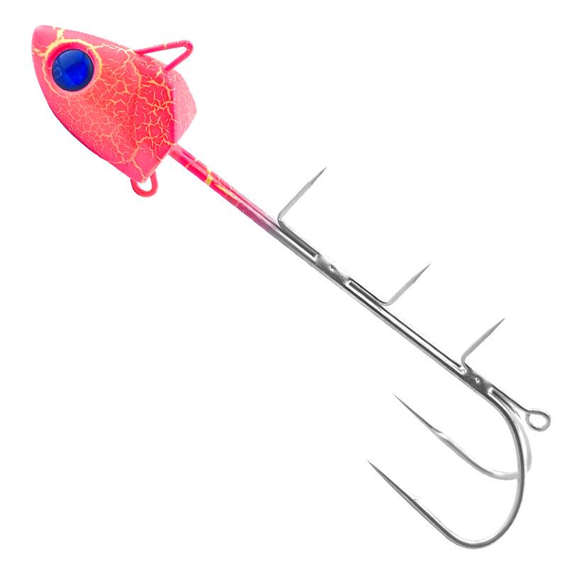 Tianya Luminous Ribbonfish Double Hook Sea Fishing Rig - Deep Sea Special Lure with Iron Plate and Lead Head Hook