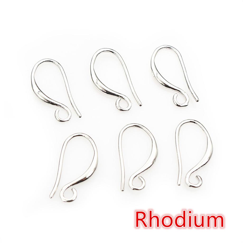 20pcs 17x9mm Silver Gold Color Brass Earring Findings Earrings Clasps Hooks Wire DIY Jewelry Making Accessories Earwire Supplies