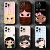 Cute Cartoon Star Girls Soft Phone Case for iPhone 16 16E 17 Air 15 Pro Max 14 Plus 13 Mini 11 12 7 Black Cover Back Shell