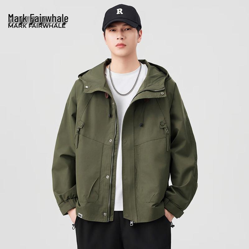 Mark Fairwhale Men's Casual Hooded Jacket